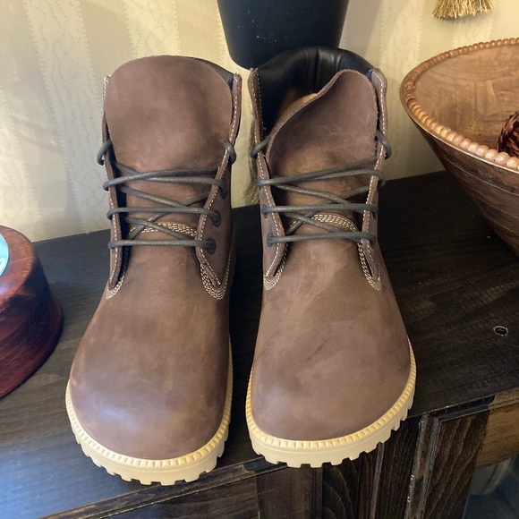 Birkenstock Brown Unisex Lace Up Boots - Slip Resistant - Picture 2 of 15